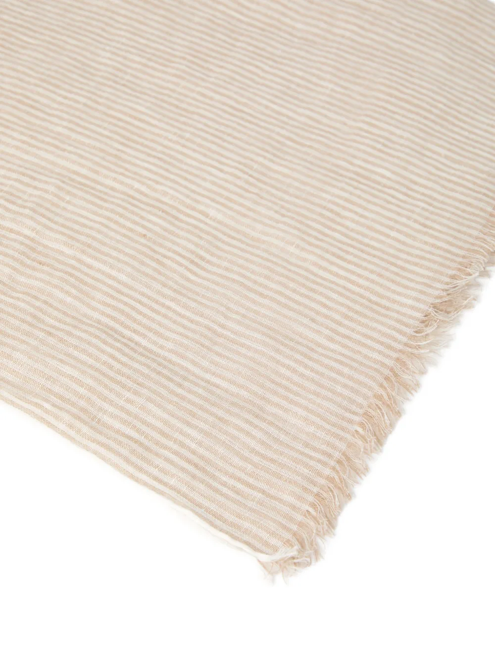 Brunello Cucinelli Linnen sjaal Beige