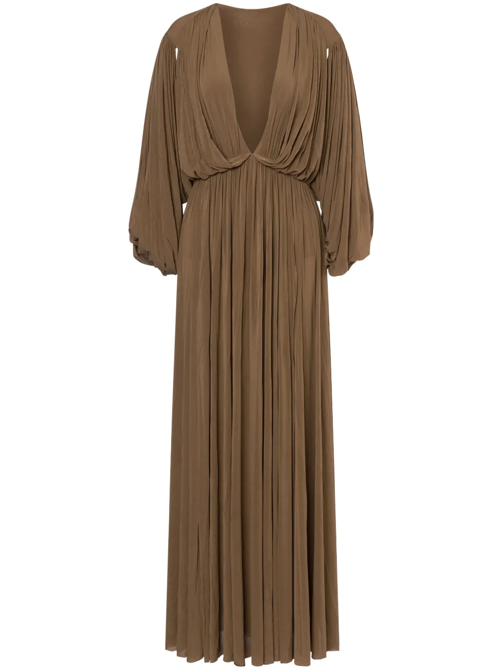 plunge maxi dress