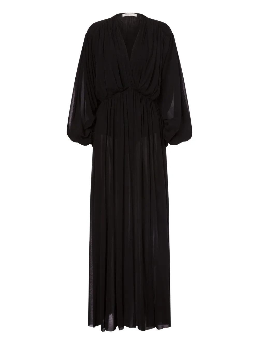 Philosophy Di Lorenzo Serafini Maxi-jurk met V-hals Zwart