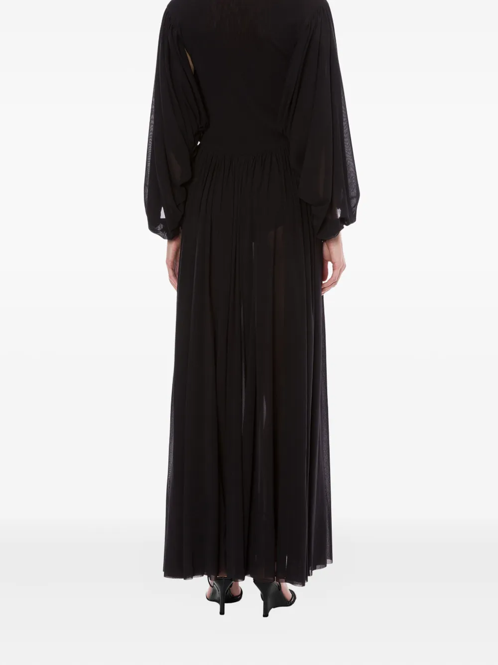 Philosophy Di Lorenzo Serafini Maxi-jurk met V-hals Zwart