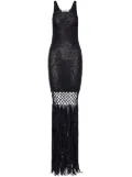 Philosophy Di Lorenzo Serafini crochet-knit maxi dress - Black