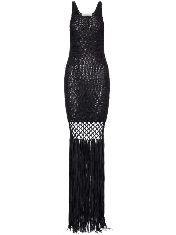 Philosophy Di Lorenzo Serafini crochet-knit Maxi Dress | Black | FARFETCH