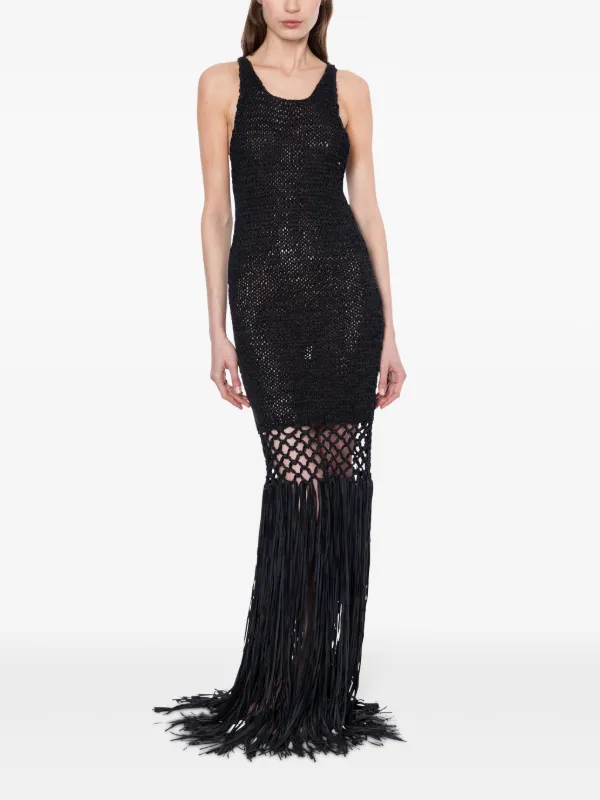 knee length dresses for ladies Long Tulle Lace Dress - Philosophy Di Lorenzo Serafini | Espace Cannelle main image 1