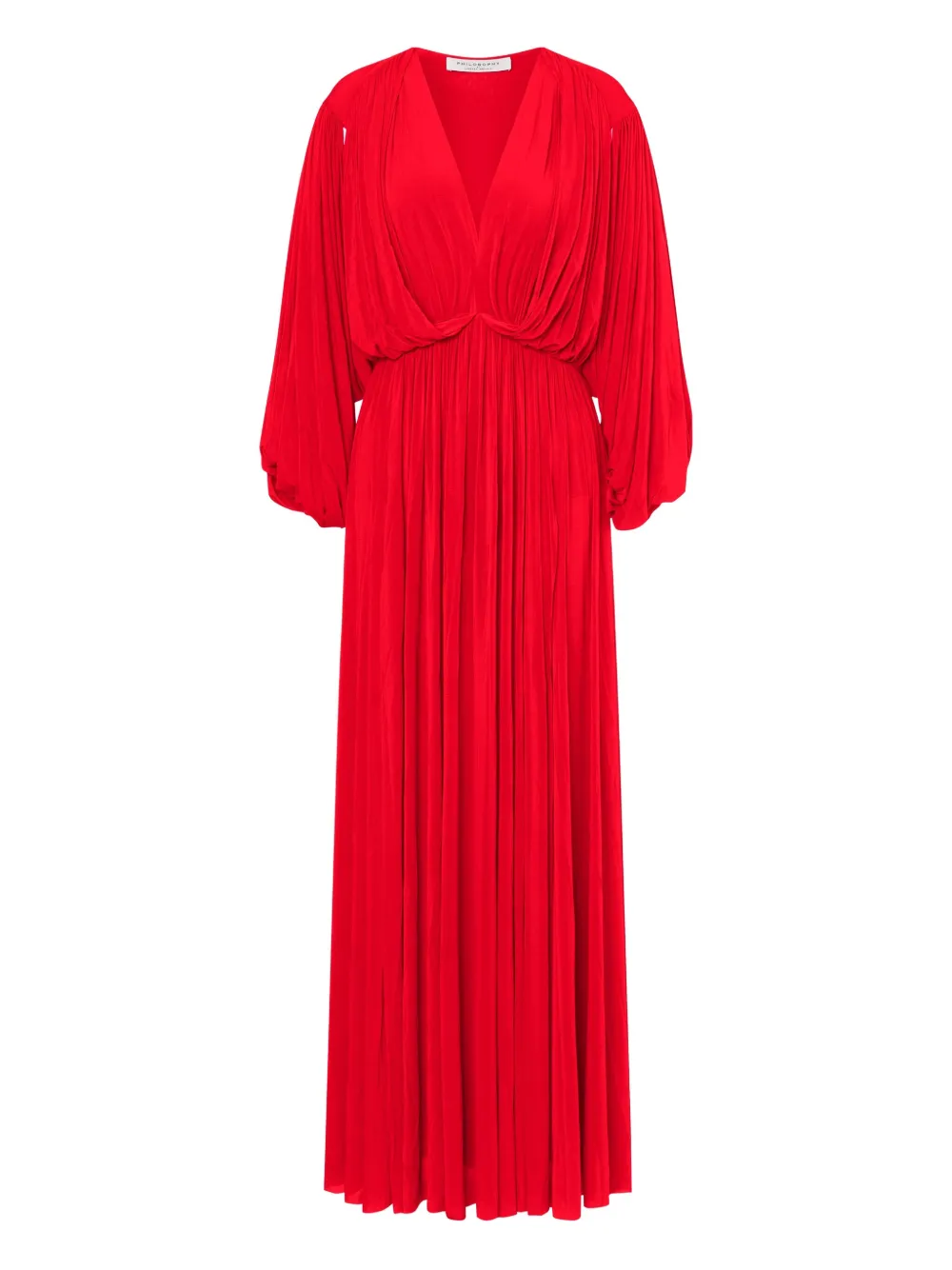 Philosophy Di Lorenzo Serafini Gebreide jurk met V-hals Rood