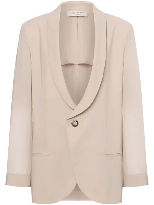 Blazer à col châle - Philosophy Di Lorenzo Serafini - Modalova