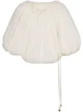 Philosophy Di Lorenzo Serafini gathered blouse - White