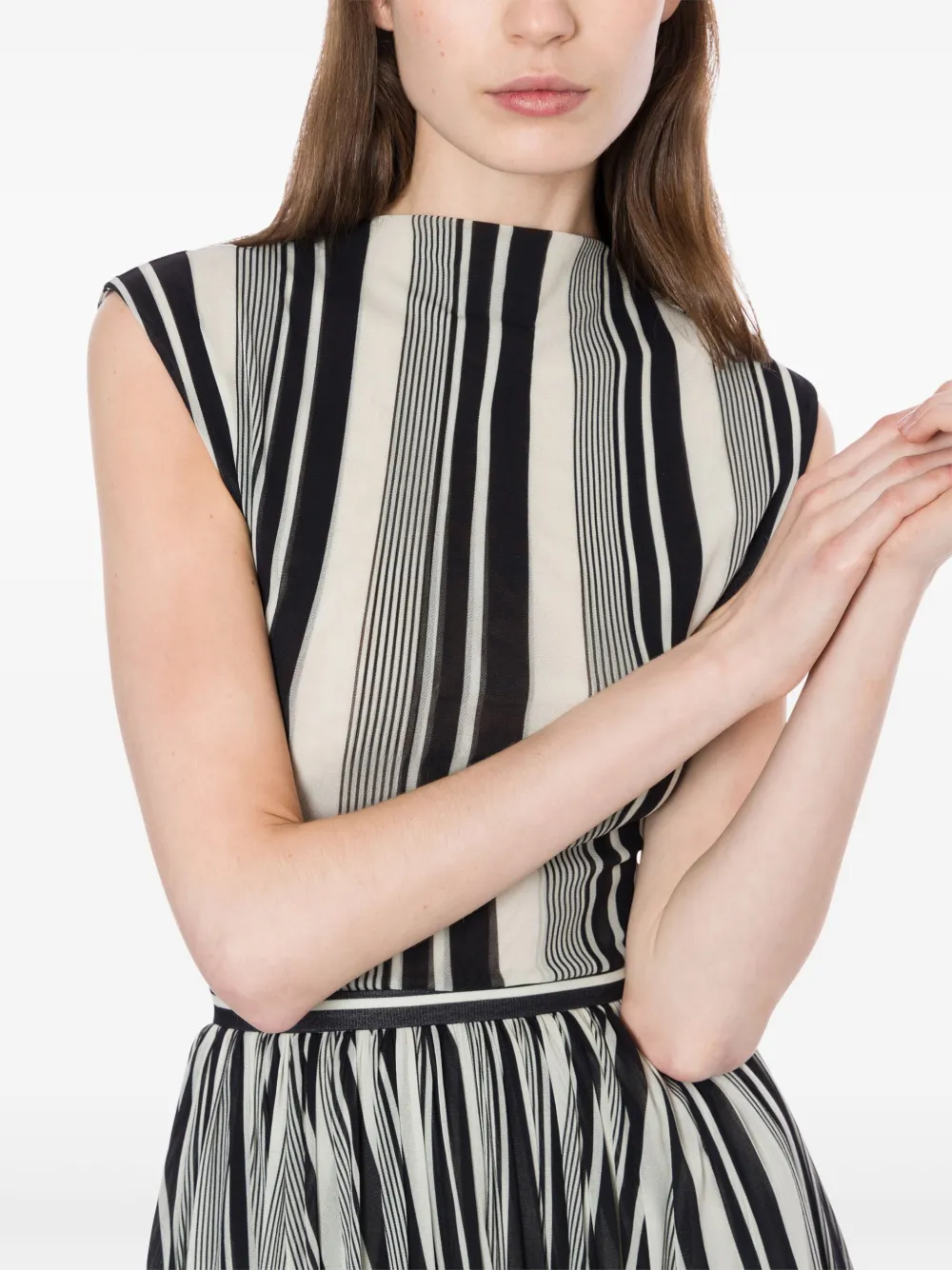 Shop Philosophy Di Lorenzo Serafini Striped Top In White