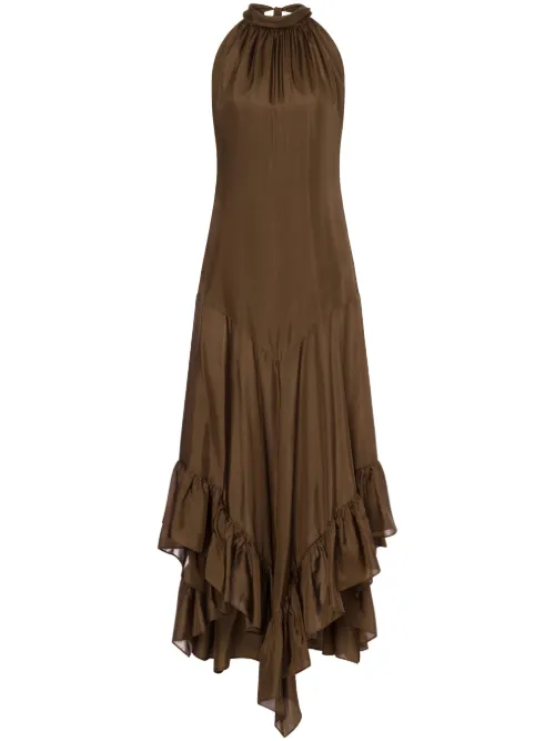 Robe en soie à dos-nu - Philosophy Di Lorenzo Serafini - Modalova