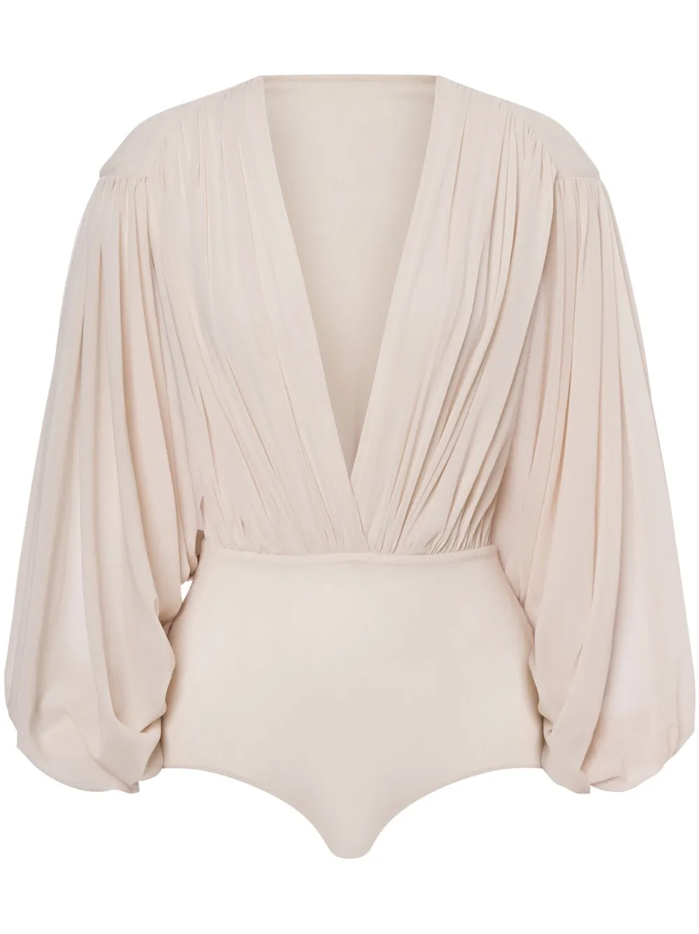 draped-sleeve top