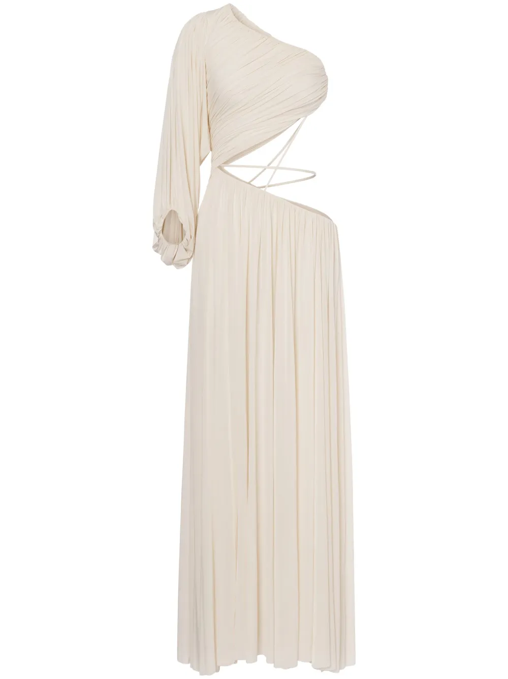 one-shoulder maxi dress