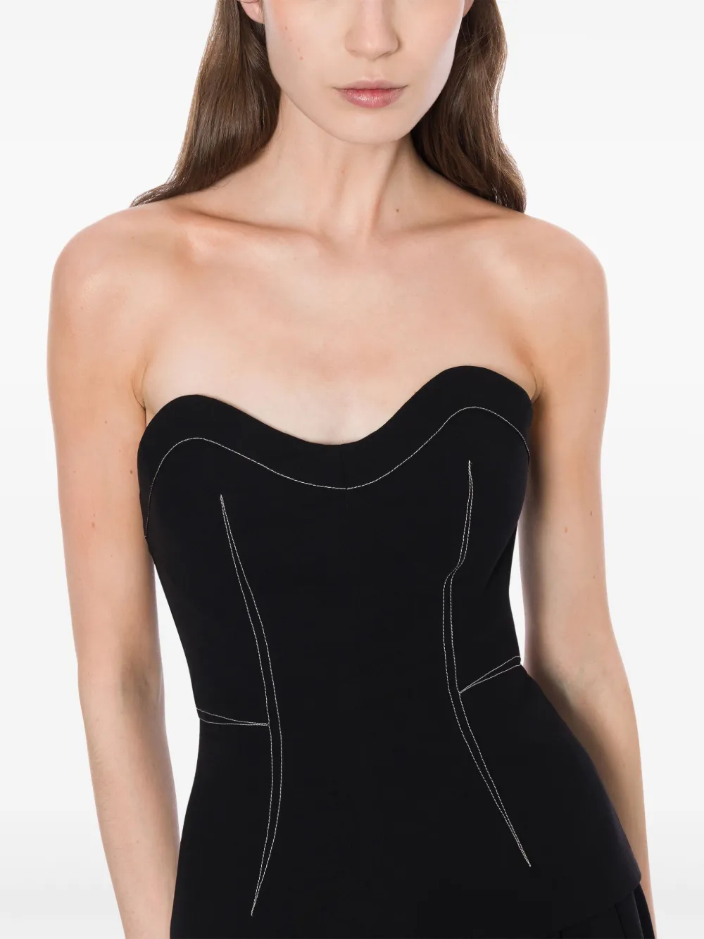 Shop Philosophy Di Lorenzo Serafini Contrast-stitching Top In 黑色
