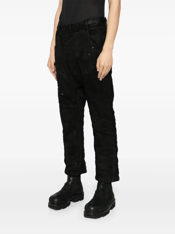 Boris Bidjan Saberi サルエルジーンズ | ブラック | FARFETCH JP