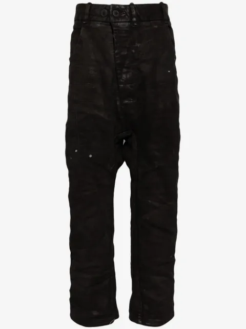 Boris Bidjan Saberi asymmetric drop-crotch jeans
