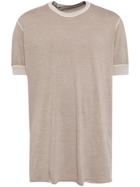 Boris Bidjan Saberi raw-cut hem cotton T-shirt