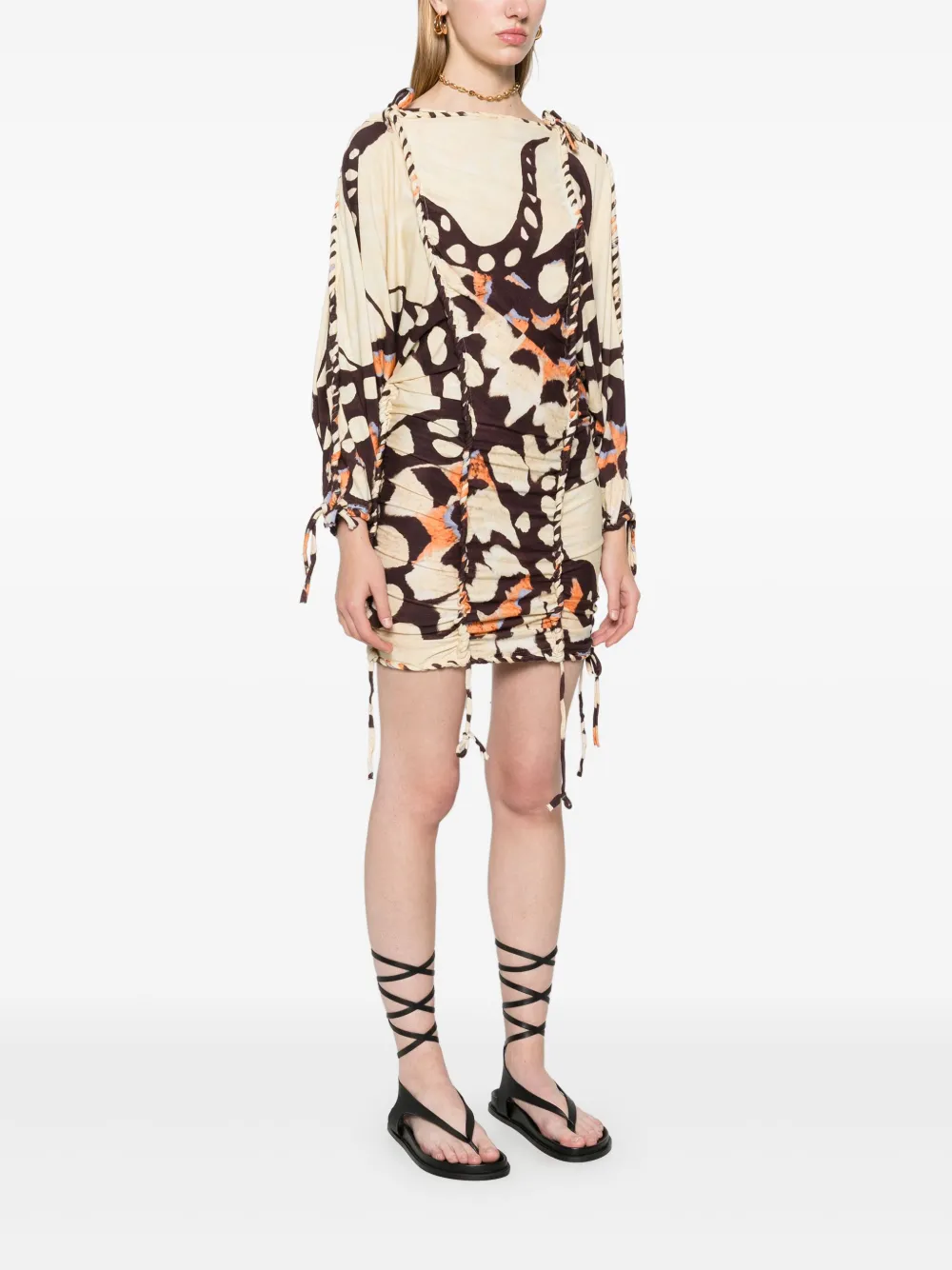 ISABEL MARANT Zina mini-jurk Beige