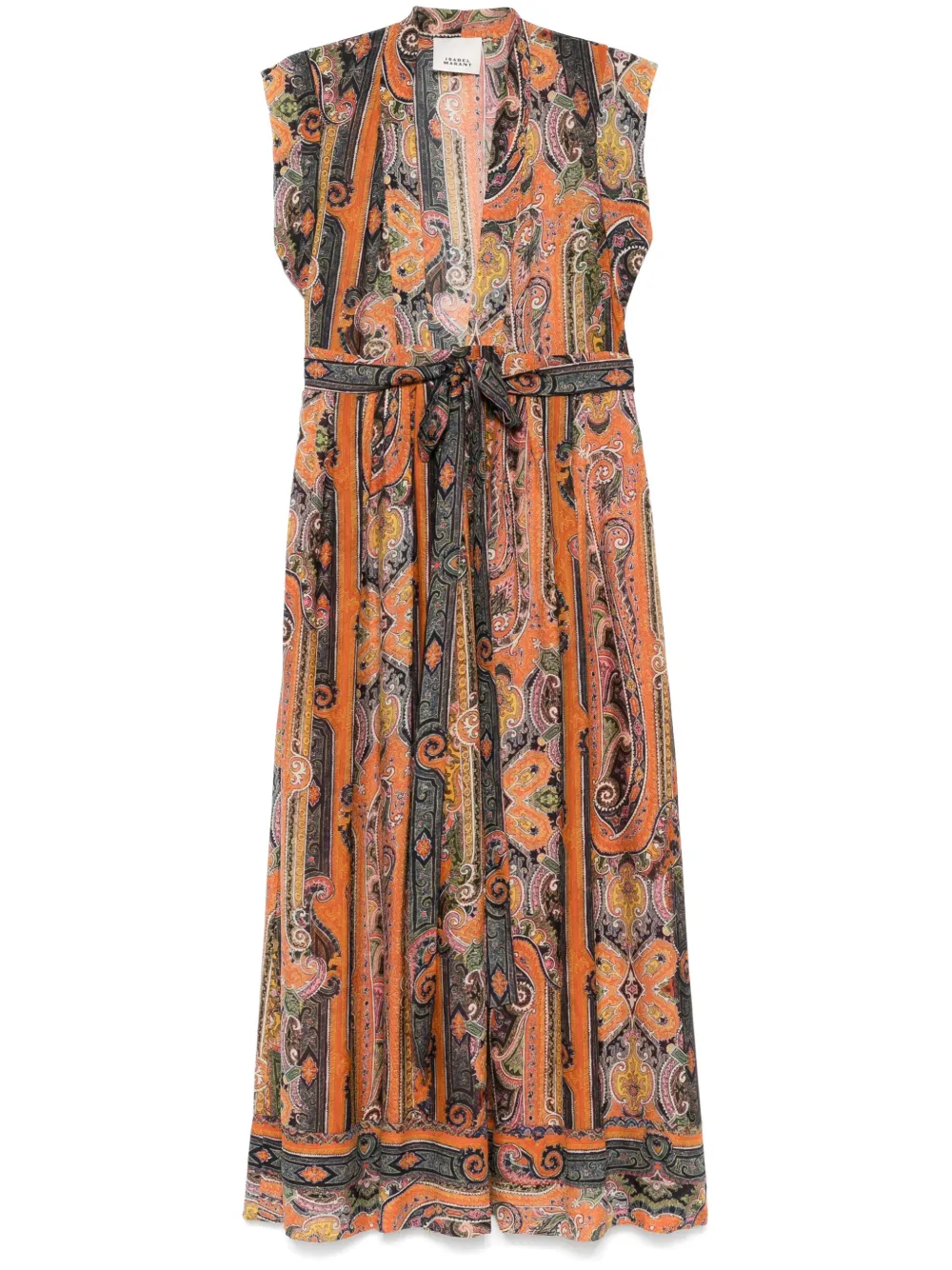 ISABEL MARANT Melissa maxi-jurk Oranje