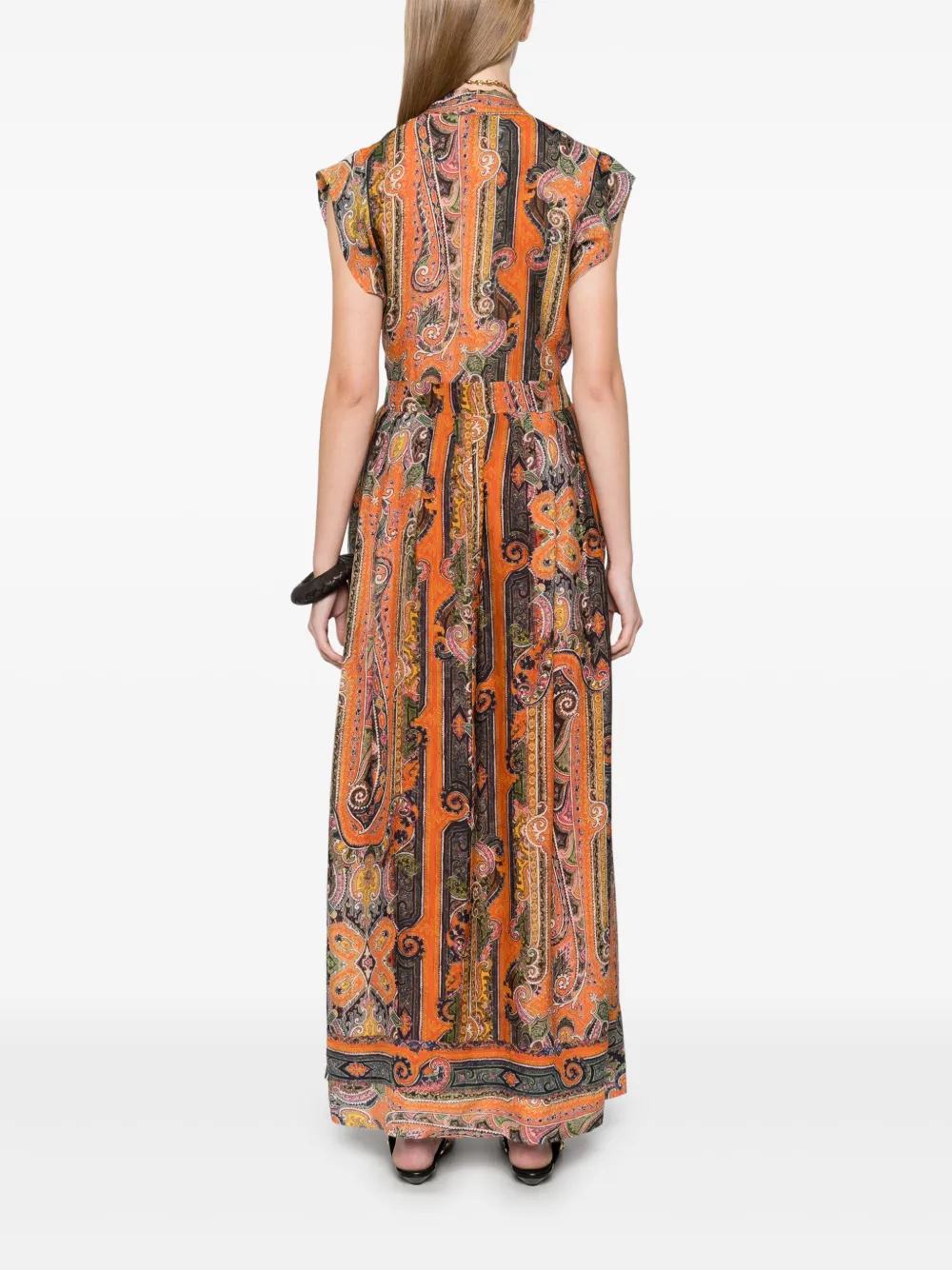 ISABEL MARANT Melissa maxi-jurk Oranje