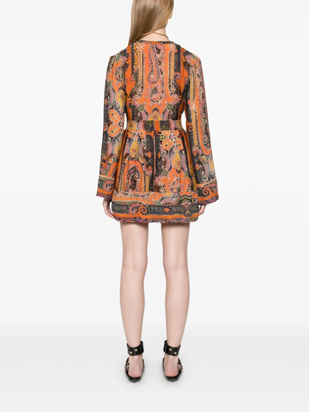 Shop Isabel Marant Morgane Mini Dress In Orange