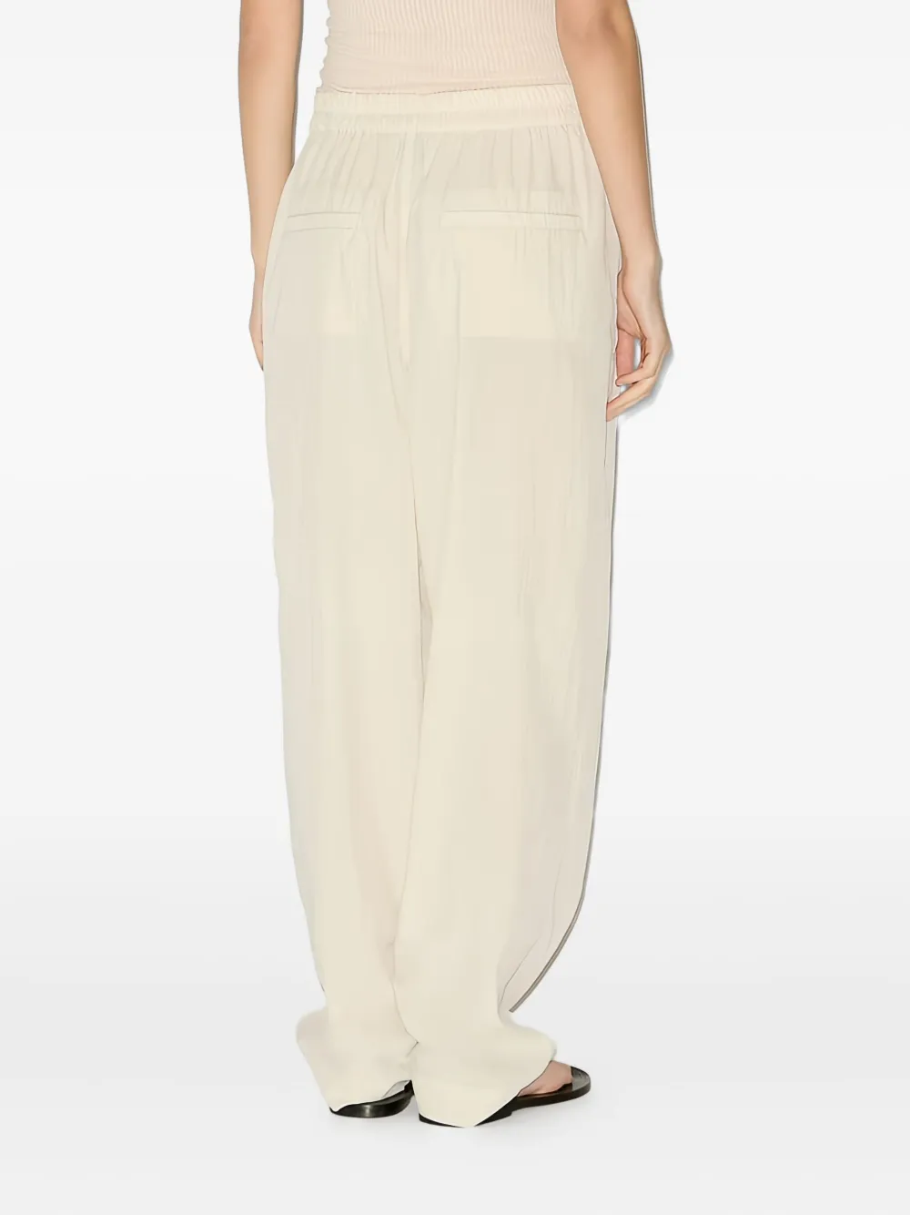 Isabel Marant Drawstring-waist Pocket Pants In Neutral