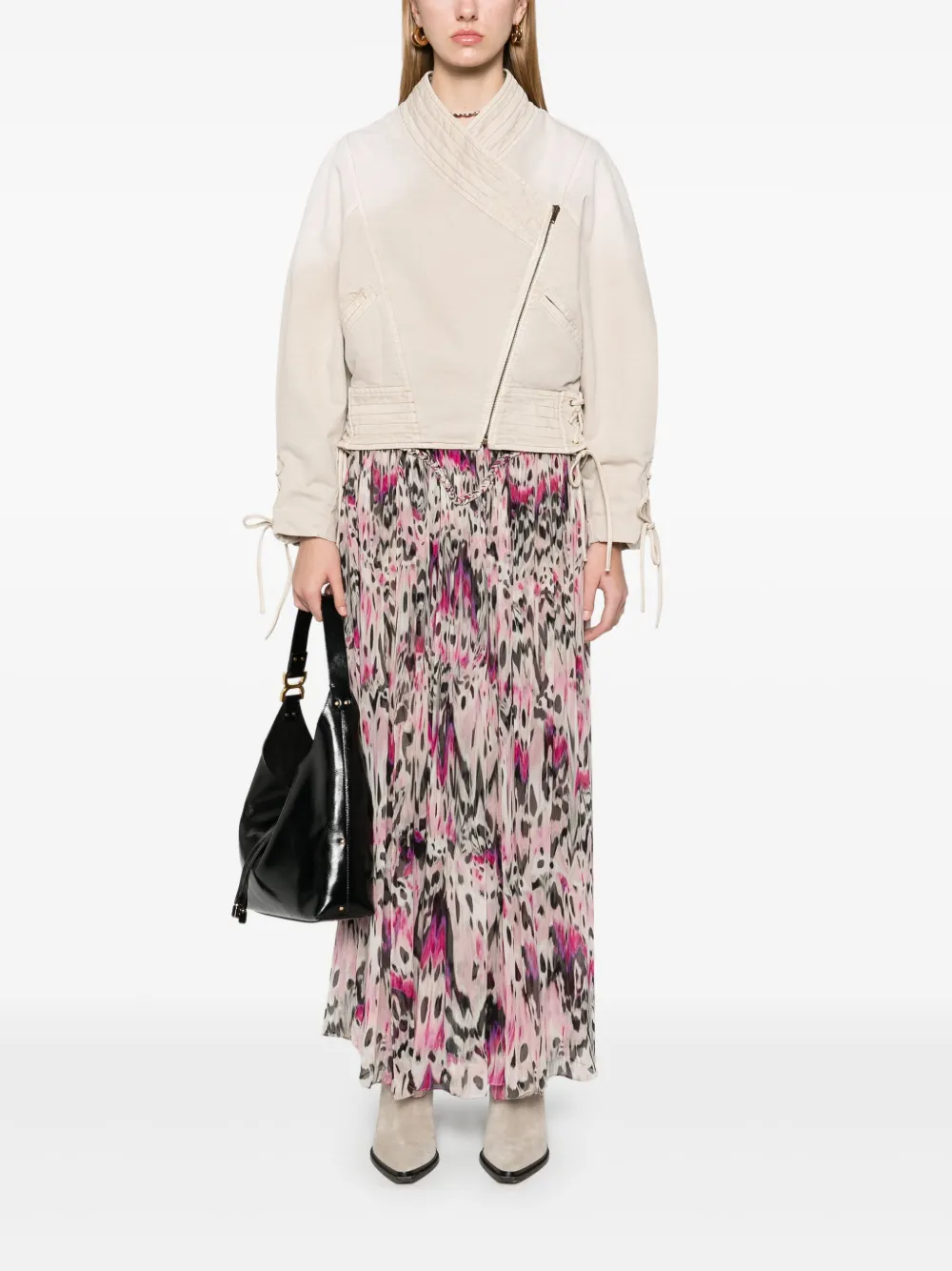 ISABEL MARANT Rolande maxi-rok - Roze