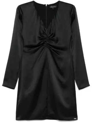 Armani Exchange サテン ミニドレス | ブラック | FARFETCH JP
