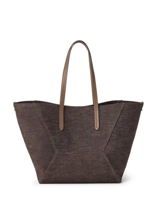 【★カジュアル★】Brunello Cucinelli ☆ BC Duo ポシェット Brunello Cucinelli BC Duo ショルダーバッグ | ブラウン