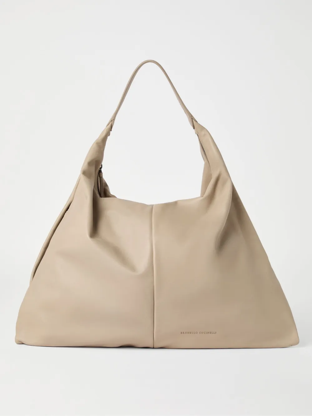 BRUNELLO CUCINELLI LEATHER SHOULDER BAG