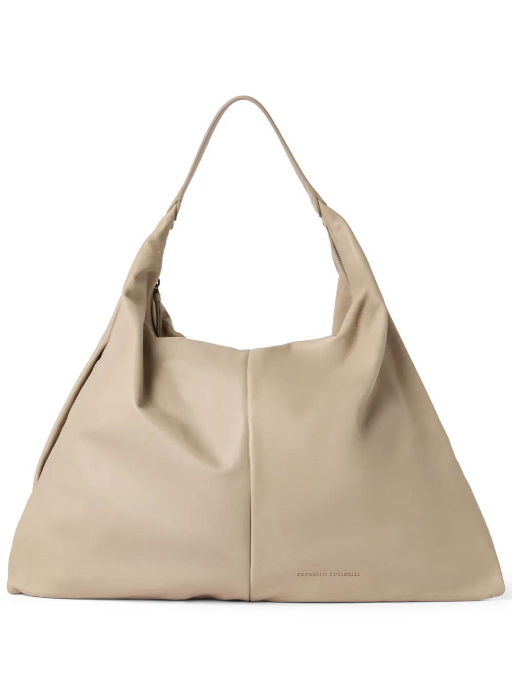 BRUNELLO CUCINELLI LEATHER SHOULDER BAG