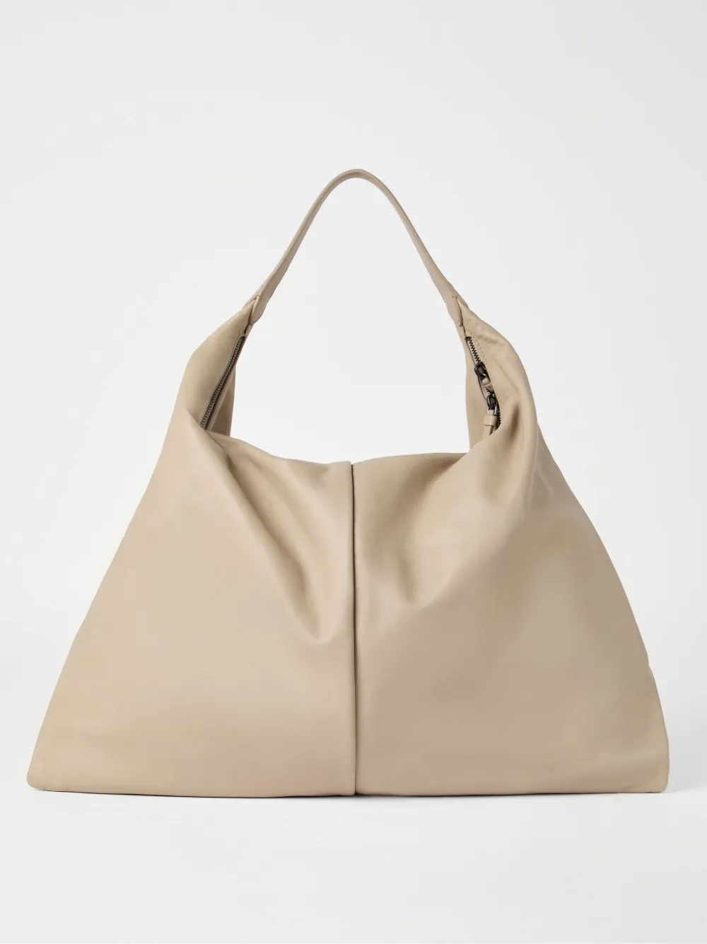 BRUNELLO CUCINELLI LEATHER SHOULDER BAG