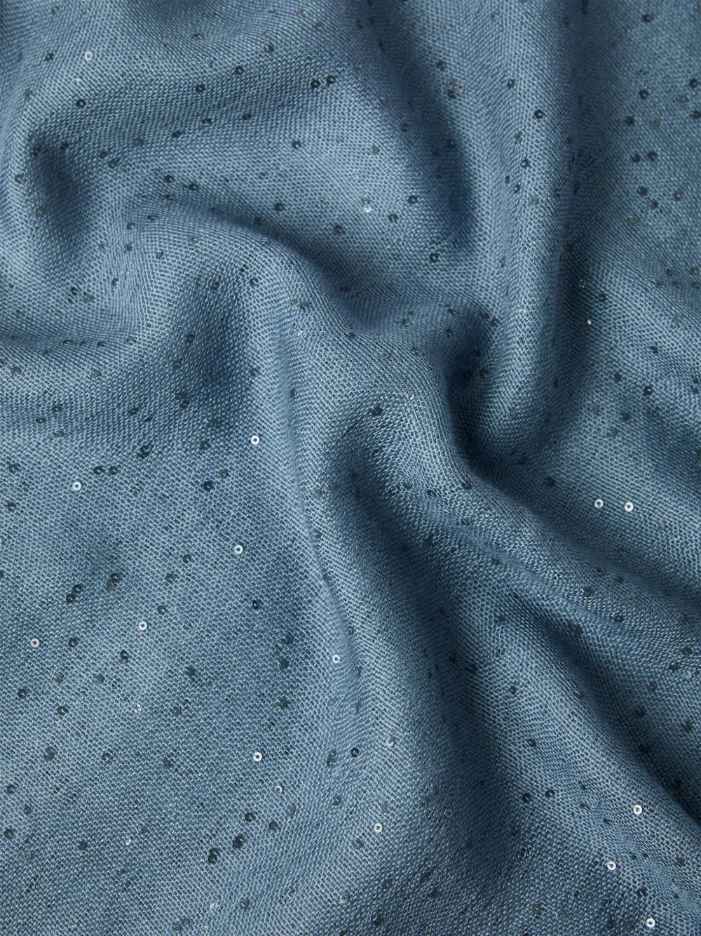 Brunello Cucinelli Sjaal met pailletten Blauw