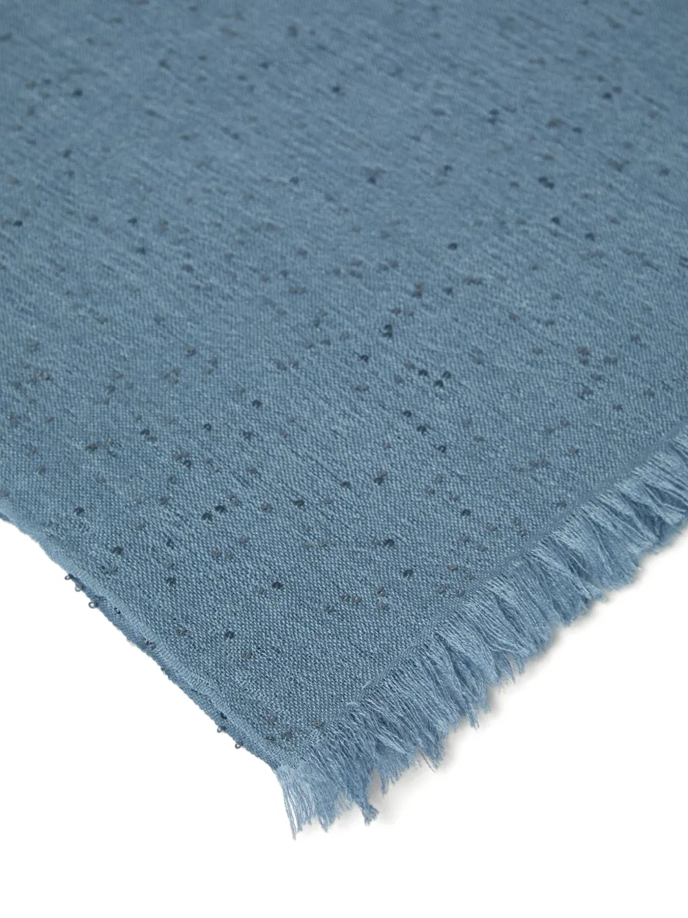 Brunello Cucinelli Sjaal met pailletten Blauw
