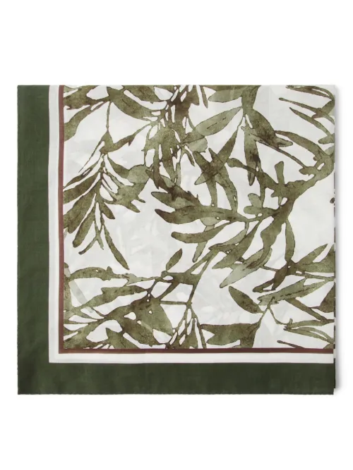 Foulard à fleurs imprimées - Brunello Cucinelli - Modalova