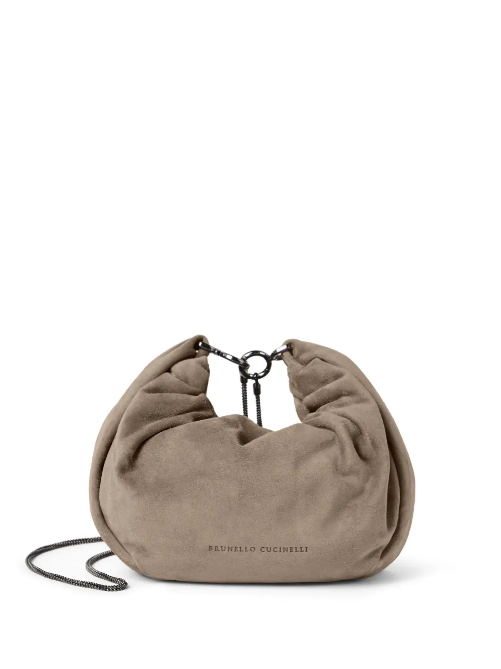 Brunello Cucinelli ロゴ ショルダーバッグ - ブラウン Brunello Cucinelli ロゴ ショルダーバッグ - ブラウン