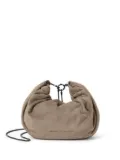 Brunello Cucinelli debossed-logo cross body bag - Brown