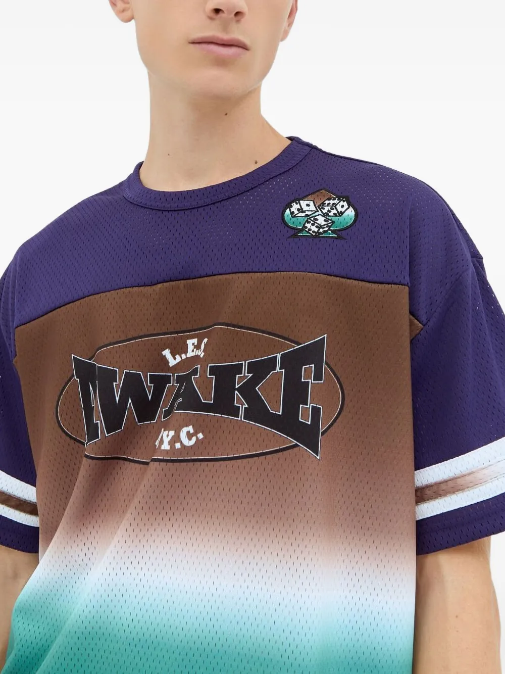 Awake Ny Mesh Football Jersey In Blue