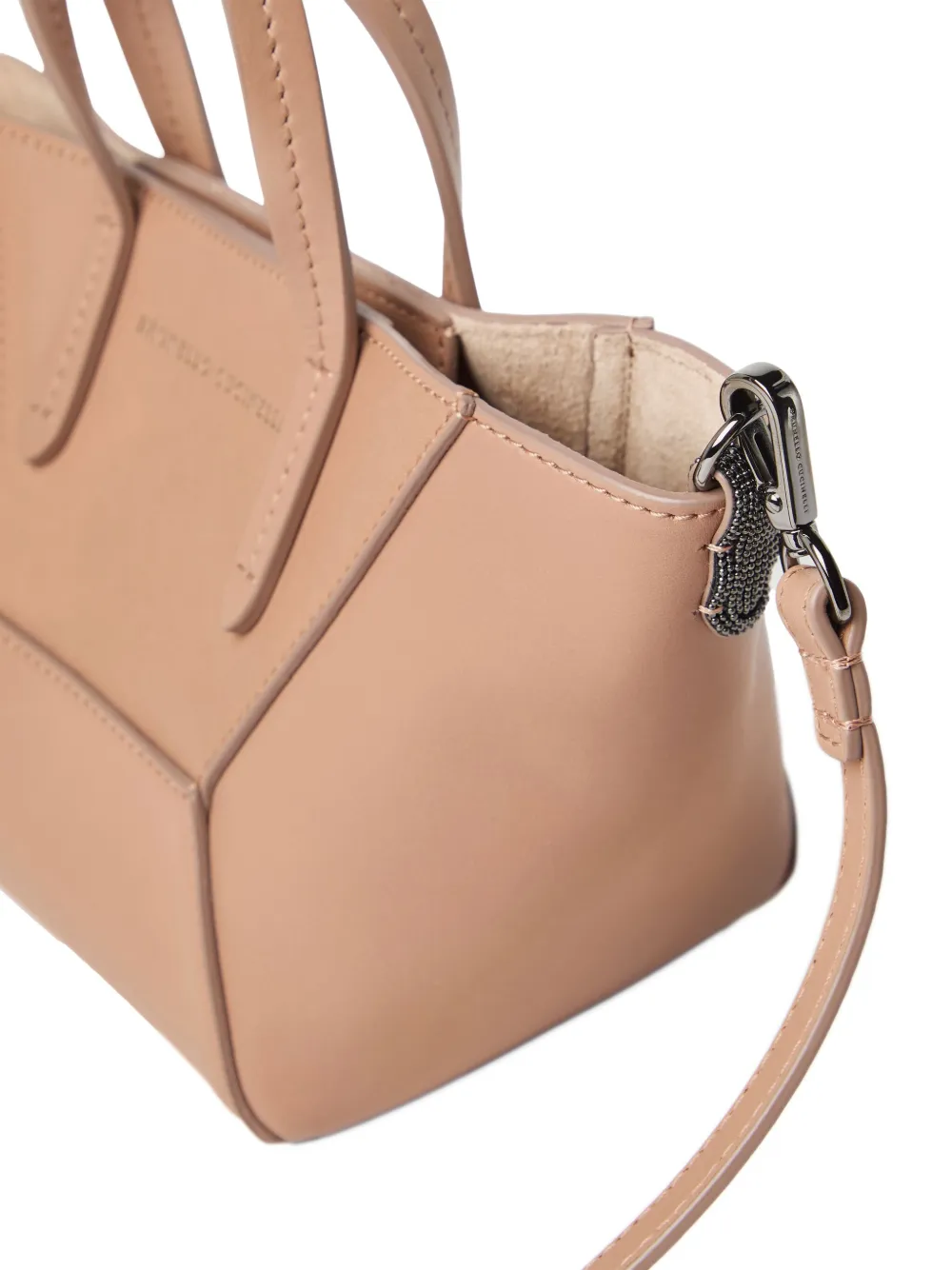 Brunello Cucinelli Leren shopper Roze