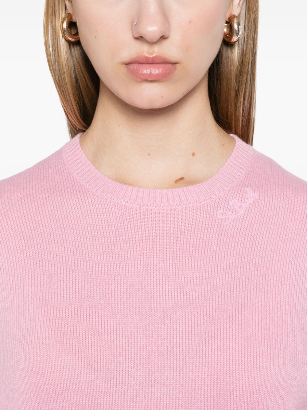 Shop Mc2 Saint Barth Sorbonne Sweater In Pink