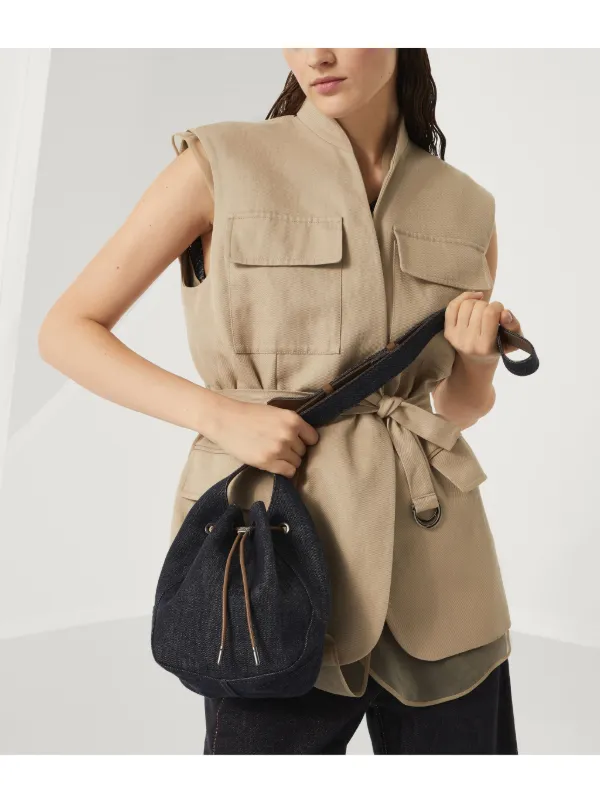 BRUNELLO CUCINELLI ♪ BC Duo スモール バケットバッグ Brunello Cucinelli BC Duo バケットバッグ S | ブラウン