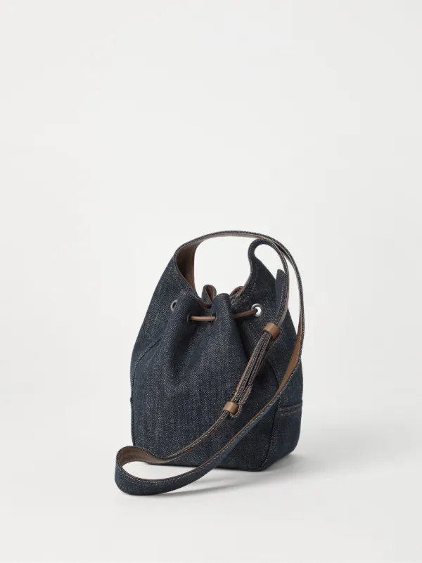BRUNELLO CUCINELLI ♪ BC Duo スモール バケットバッグ Brunello Cucinelli BC Duo バケットバッグ S | ブラウン