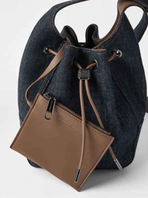 Brunello Cucinelli BC Duo バケットバッグ S | ブルー