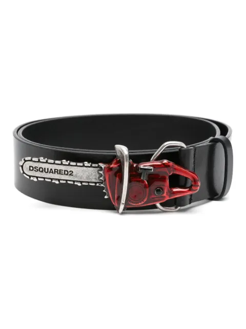 DSQUARED2 logo-engraved belt Men