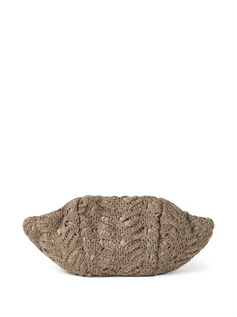 Brunello Cucinelli Crossbodytas met gehaakt vlak Beige