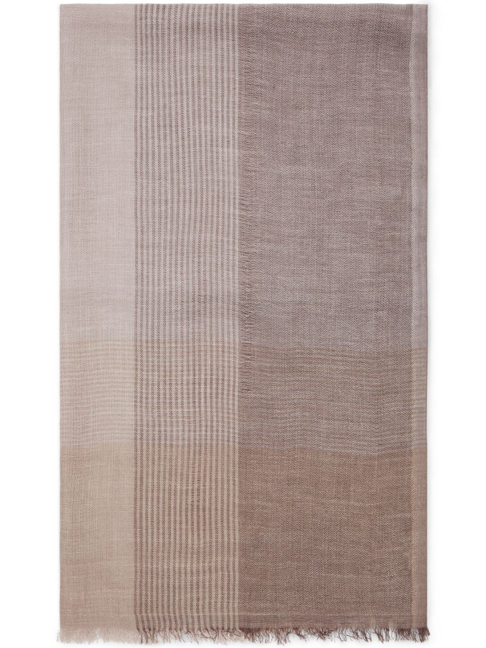 Brunello Cucinelli striped scarf - Neutrals