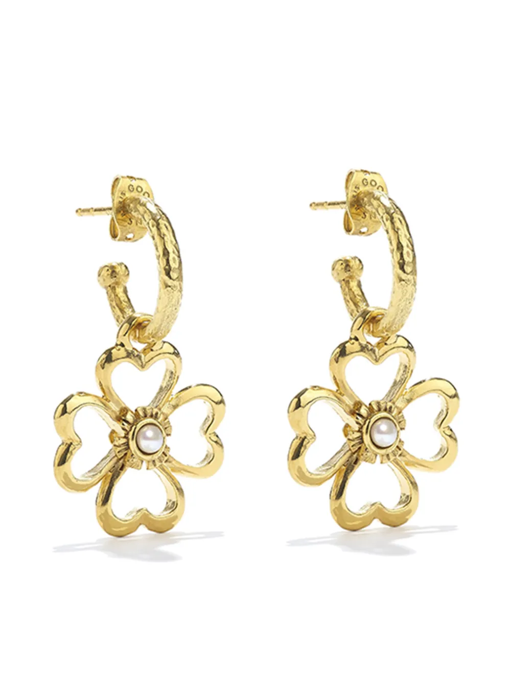 Goossens Orecchini con pendente Talisman Trèfle - Oro