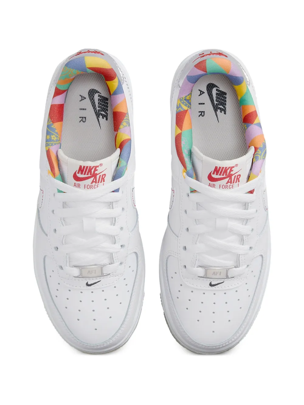 Nike Kids Air Force 1 Low LV8 "White Playful Print" sneakers