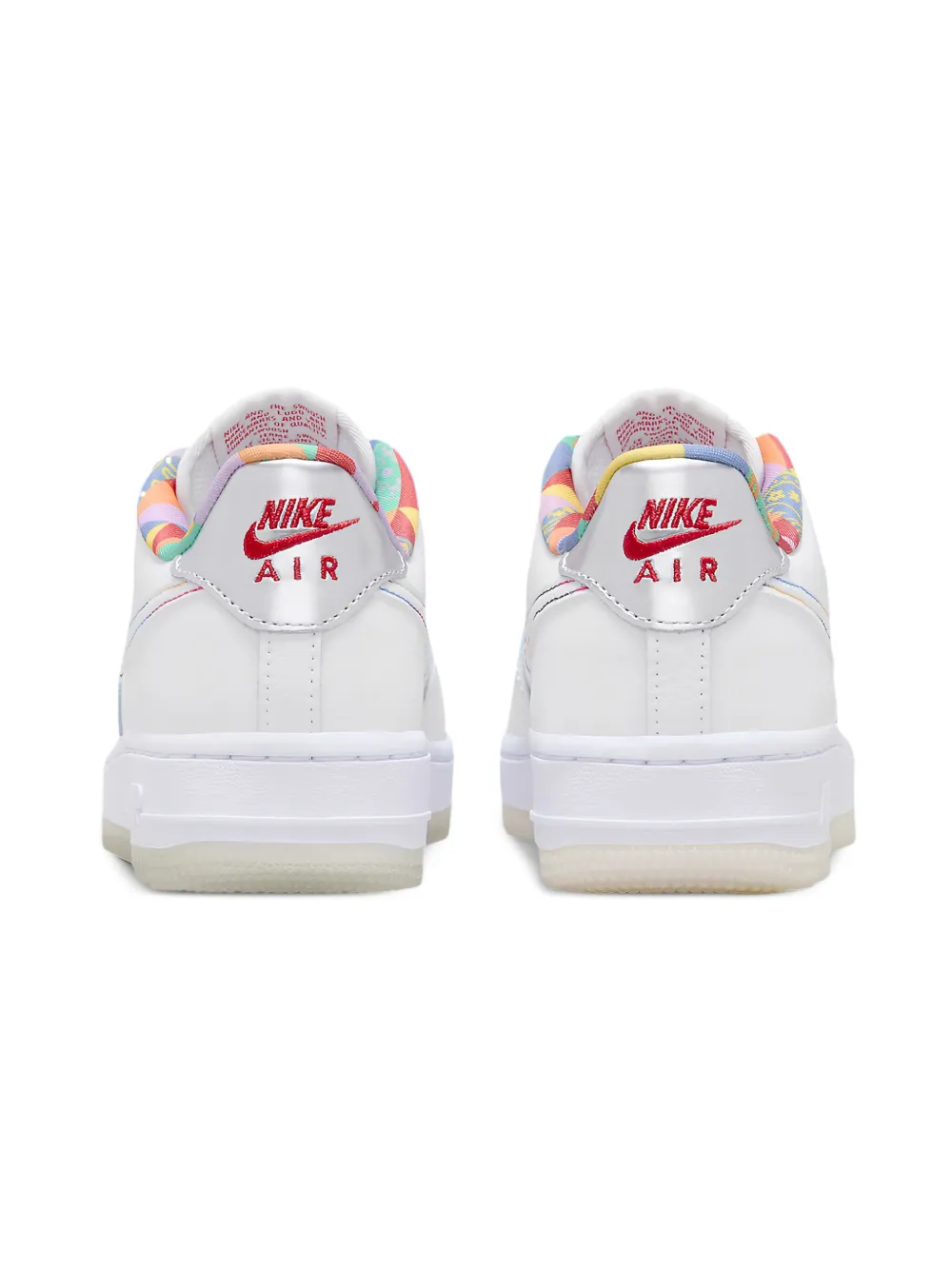 Nike Kids Air Force 1 Low LV8 "White Playful Print" sneakers