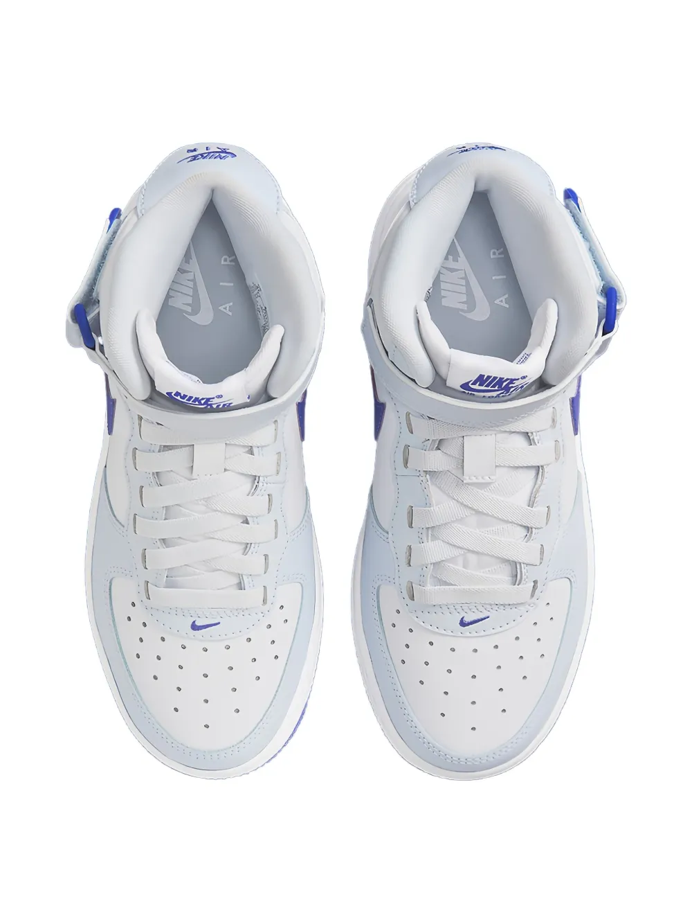 Nike Kids Air Force 1 Mid Easy "White Royal" sneakers Wit