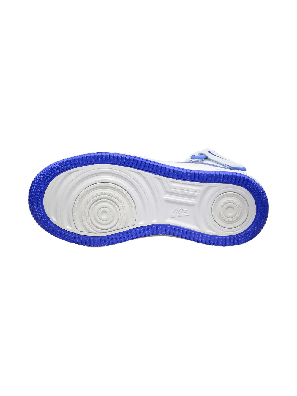 Nike Air Force 1 Mid Easy "white Royal" Sneakers In White