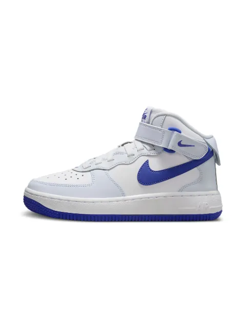 Nike Kids Air Force 1 Mid Easy "White Royal" sneakers