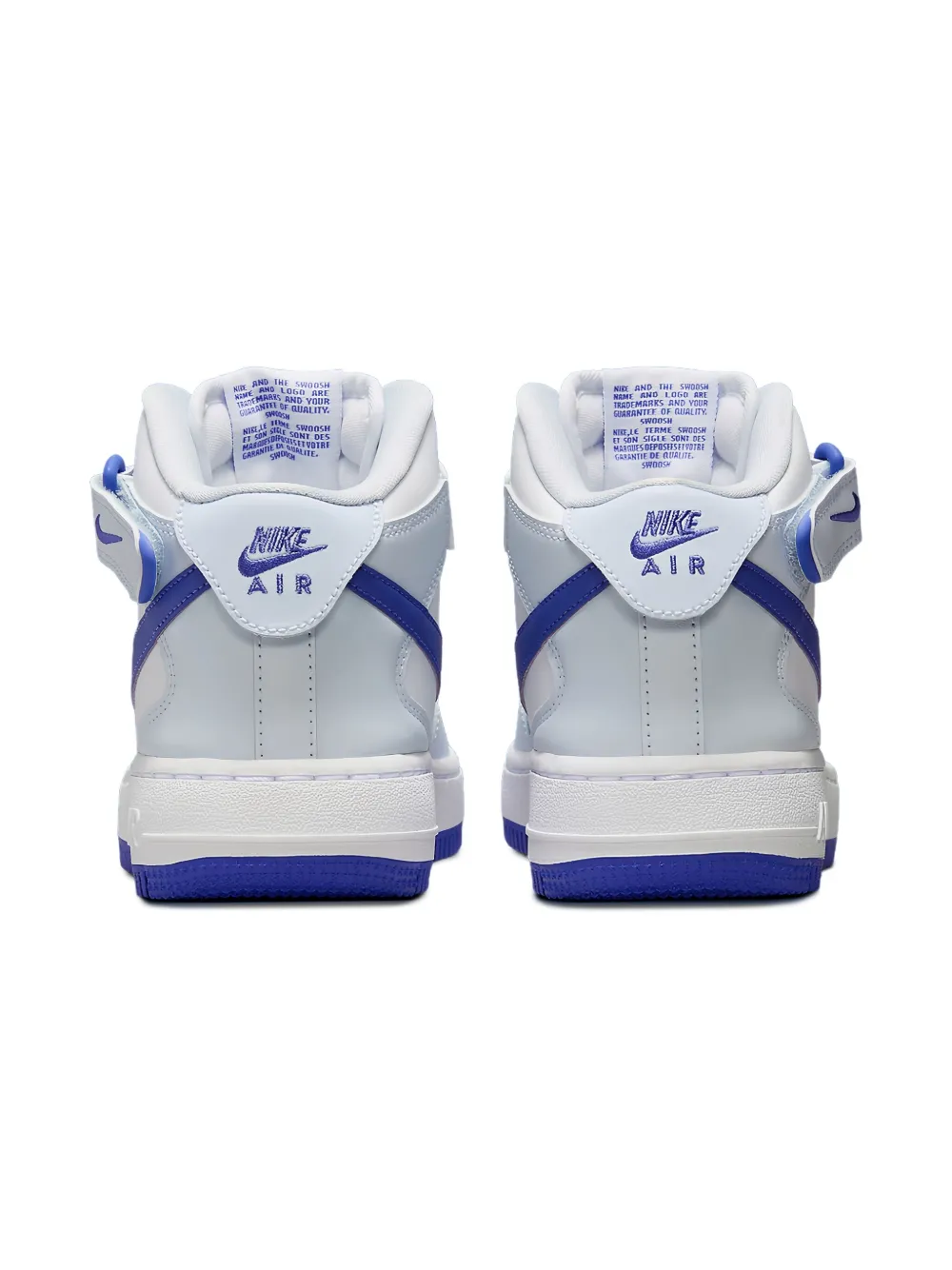 Nike Kids Air Force 1 Mid Easy "White Royal" sneakers Wit